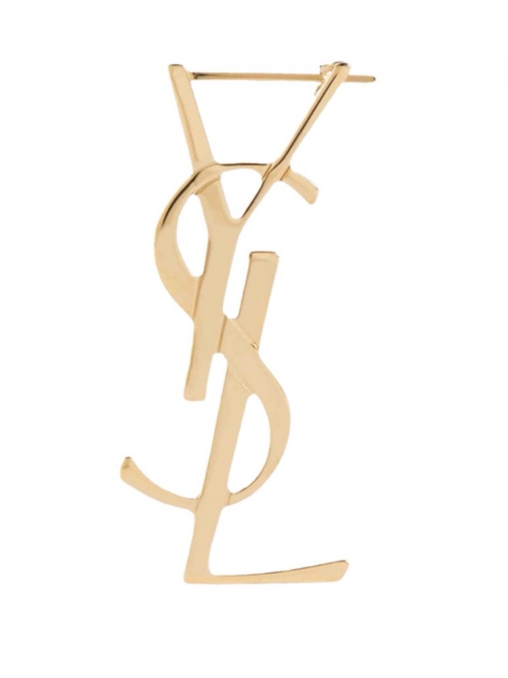 SAINT LAURENT YSL logo single earring